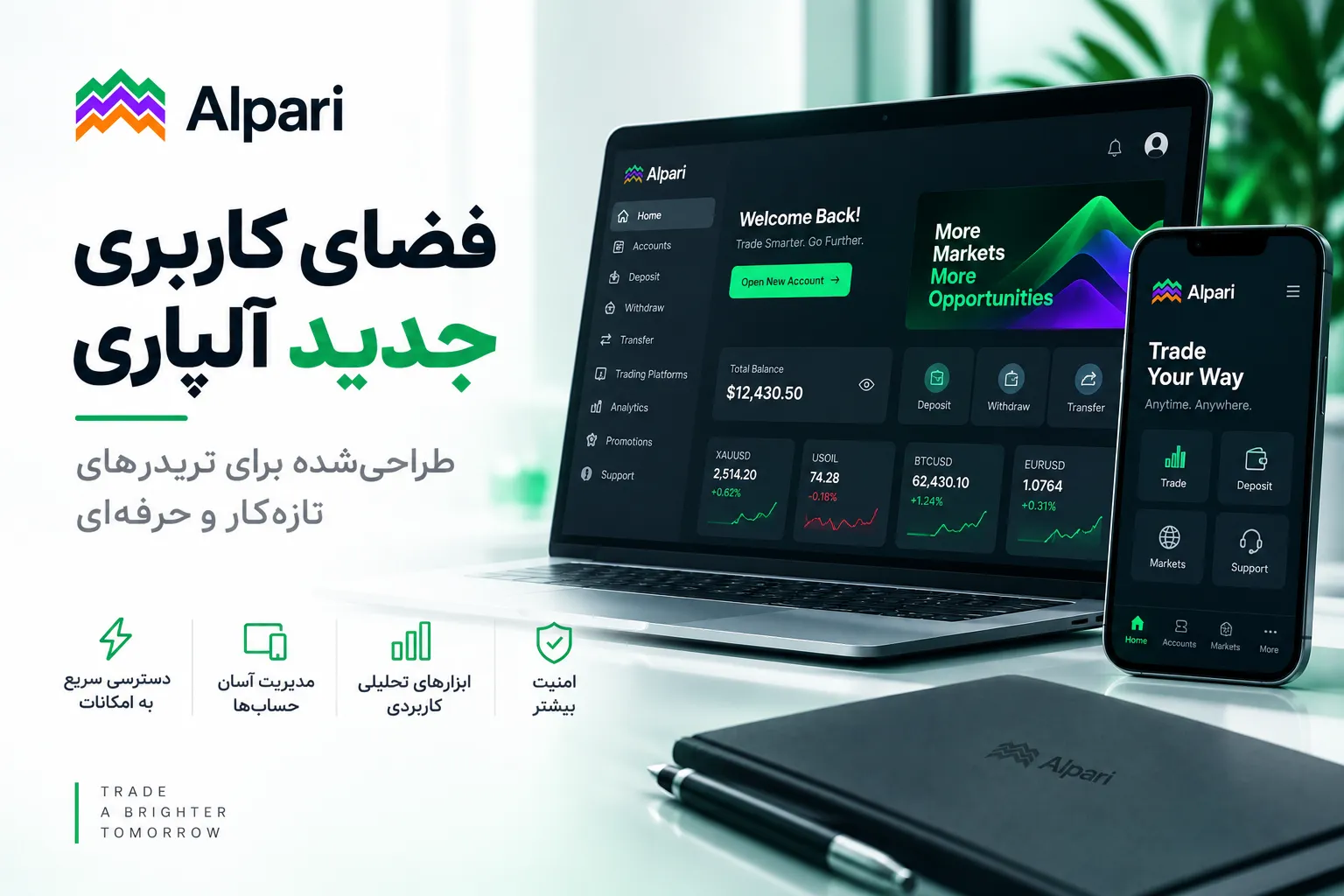 فضای کاربری جدید آلپاری